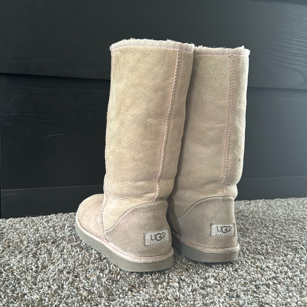 Very pale pink UGGS. Classic Tall style.